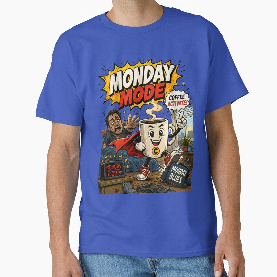 Monday Mode – Funny Comics Design by Mac Sketches