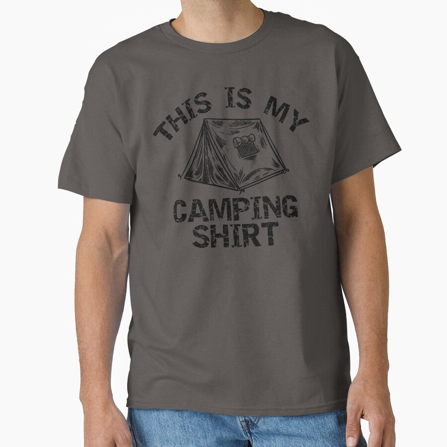 This Is My Camping Shirt Dark by Web CreationsNL