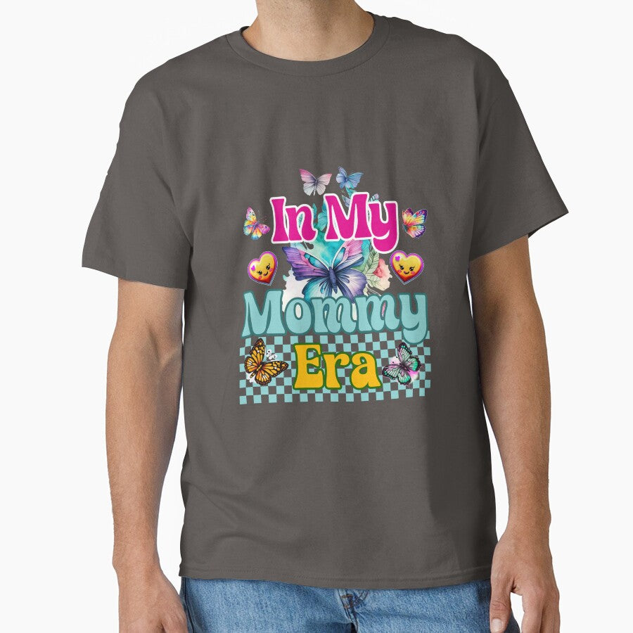In My Mommy Era with Retro Colorful Butterfly Groovy Mommy Design by Raise2Shine
