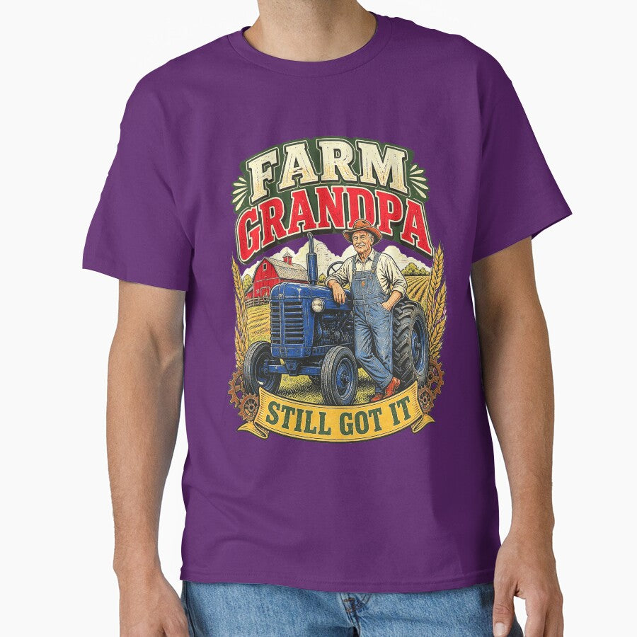 Farm Grandpa Still Got It Vintage Tractor by Mahilis