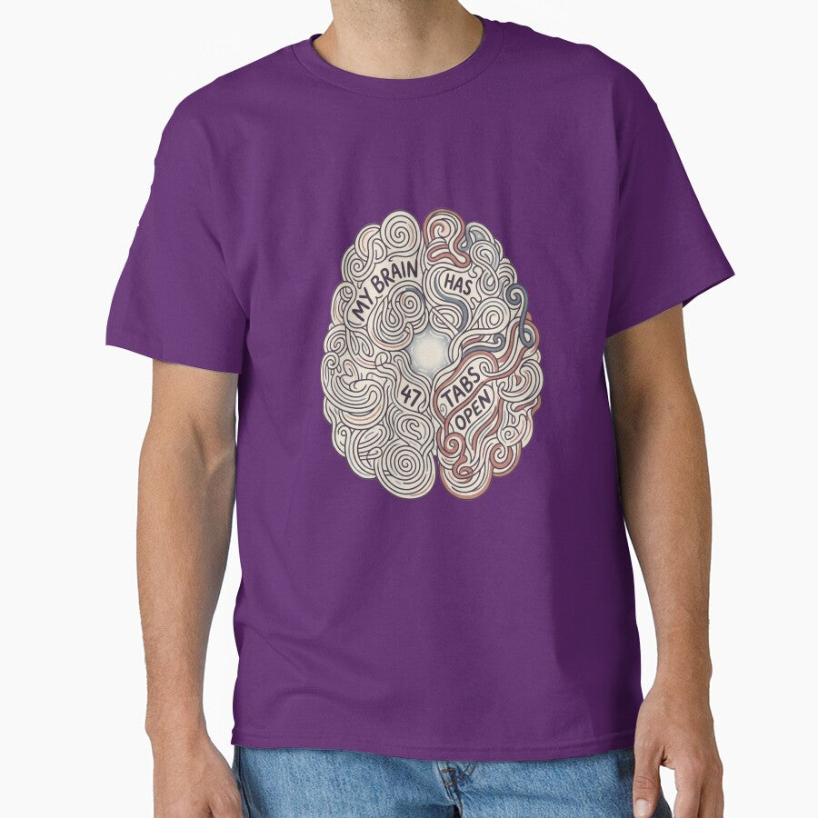 My Brain Has Too Many Tabs Open by Amr Darwish Graphic designer