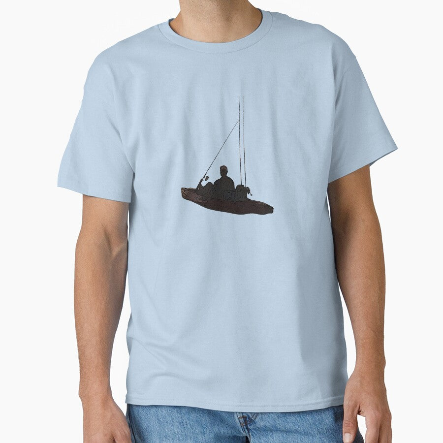 Kayak Fisherman Silhouette by designsasstultd