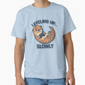 Leveling Up Slowly – Cute Cartoon Otter Playing Video Games Illustration by konthai.familyart