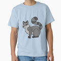 Silver Raccoon with Striped Tail by Grifynne