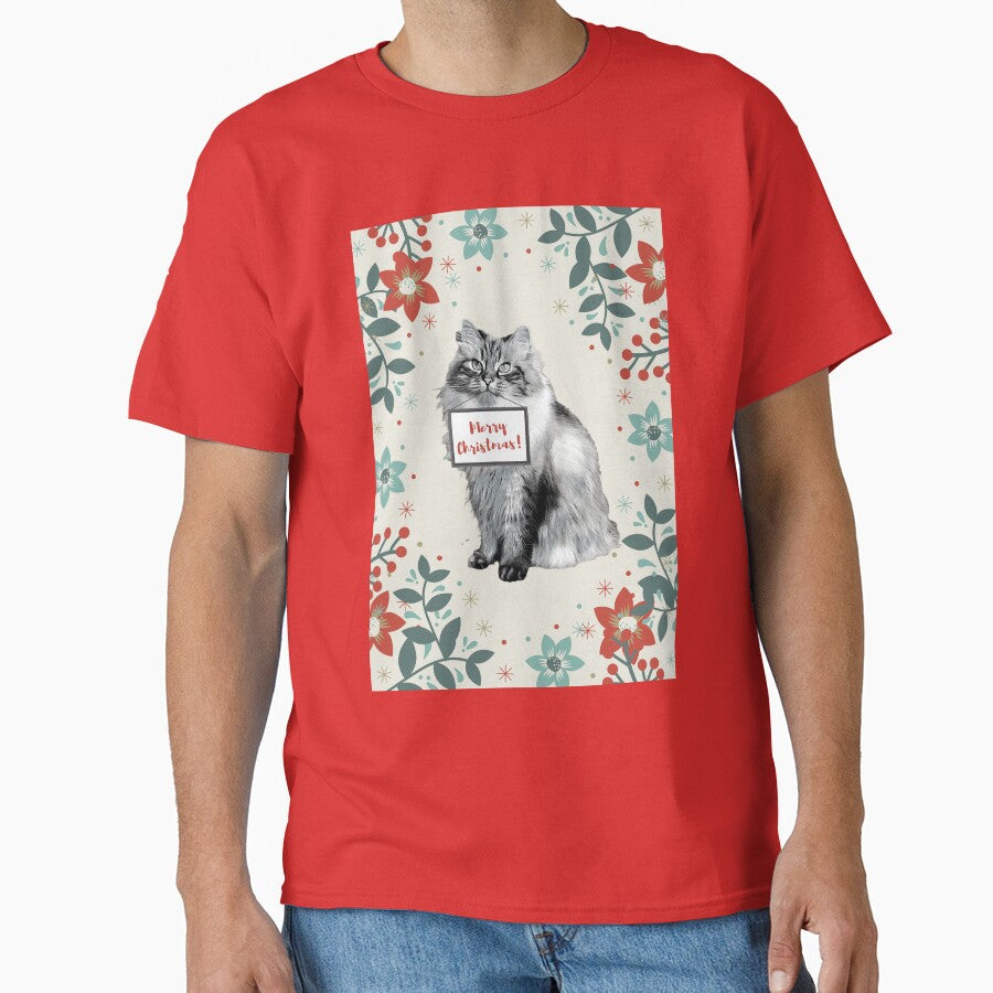 Christmas Siberian cat by AnnaAndVibes