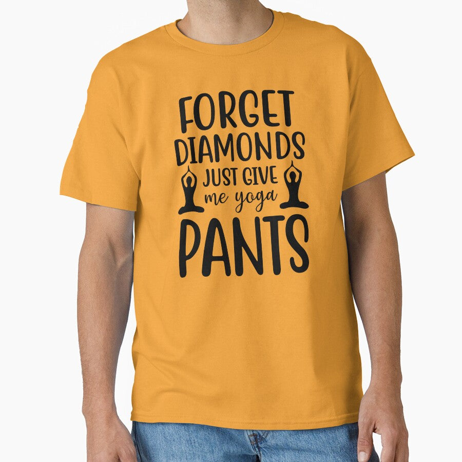 Yoga Quote Forget Diamonds Just Give Me Yoga Pants Motivational Sayings by SoccaTamam