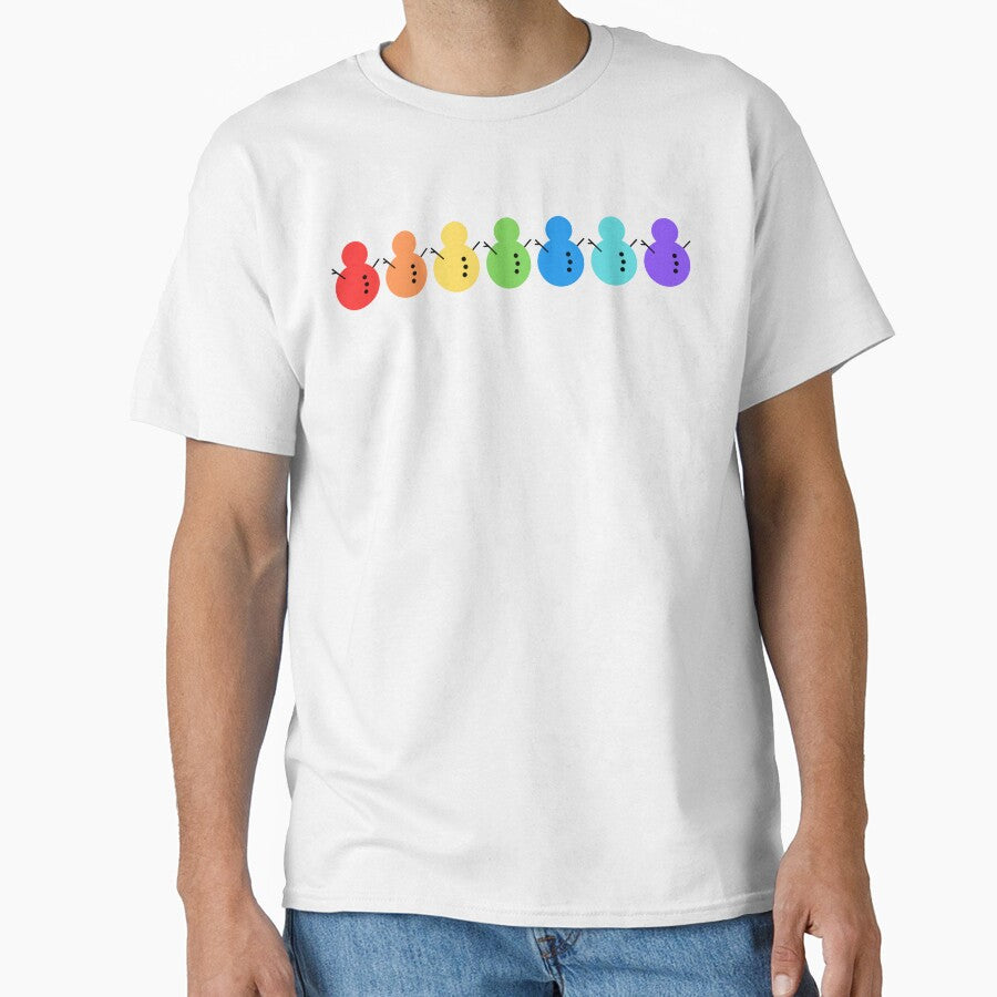 Rainbow Snowman by Stepadoda