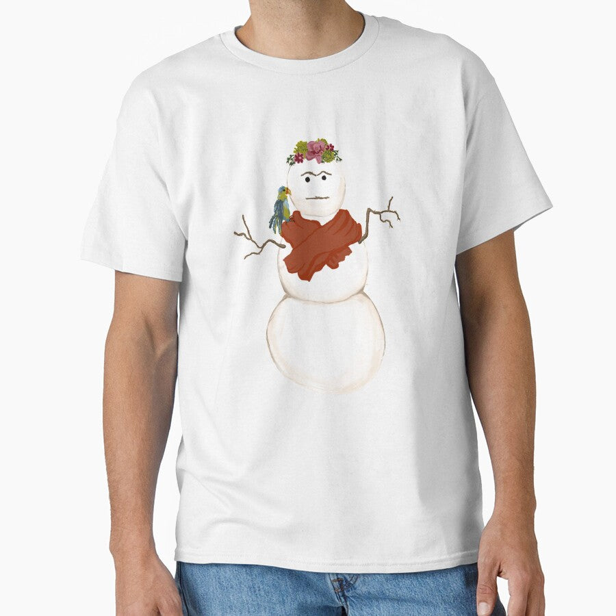 Frida Style Snowman by Katie Morris Art