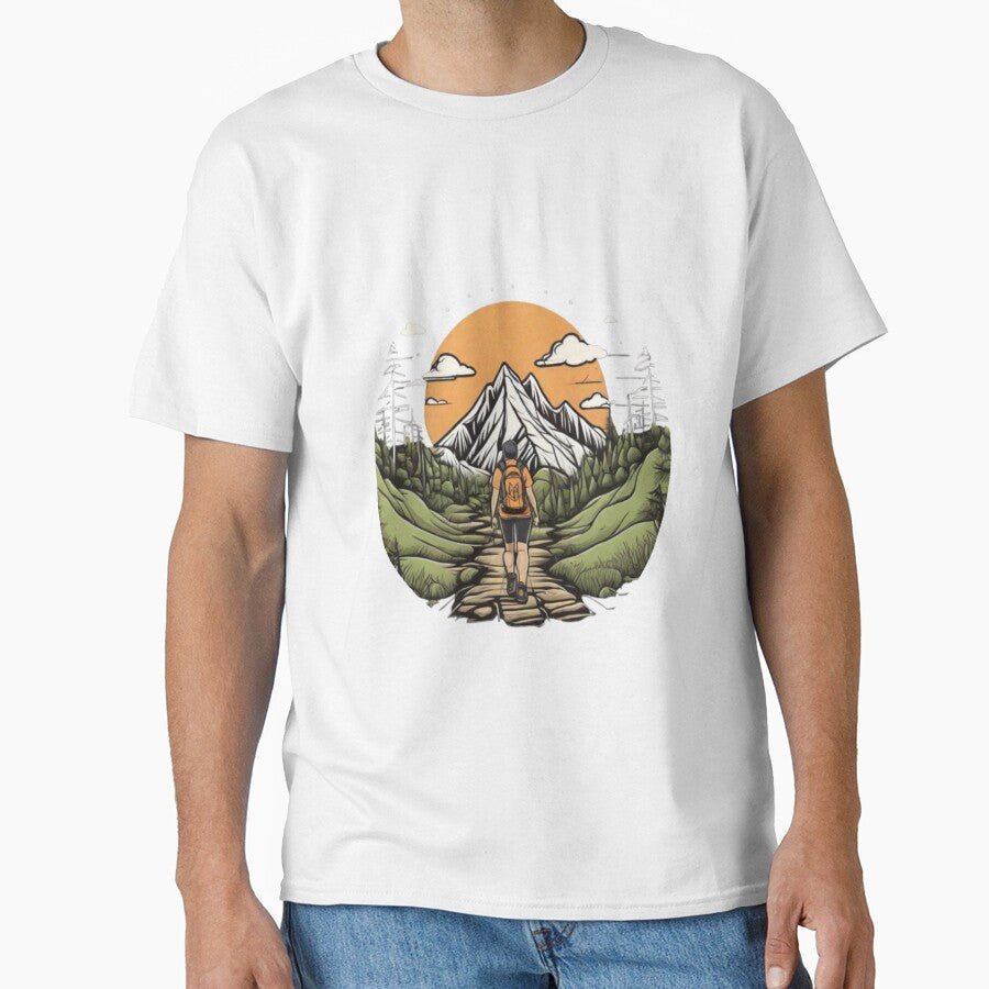 hiking in mountains by Ahmed Graphic