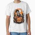 Halloween Cartoon Skeleton and Pumpkins by Ou-SunShine