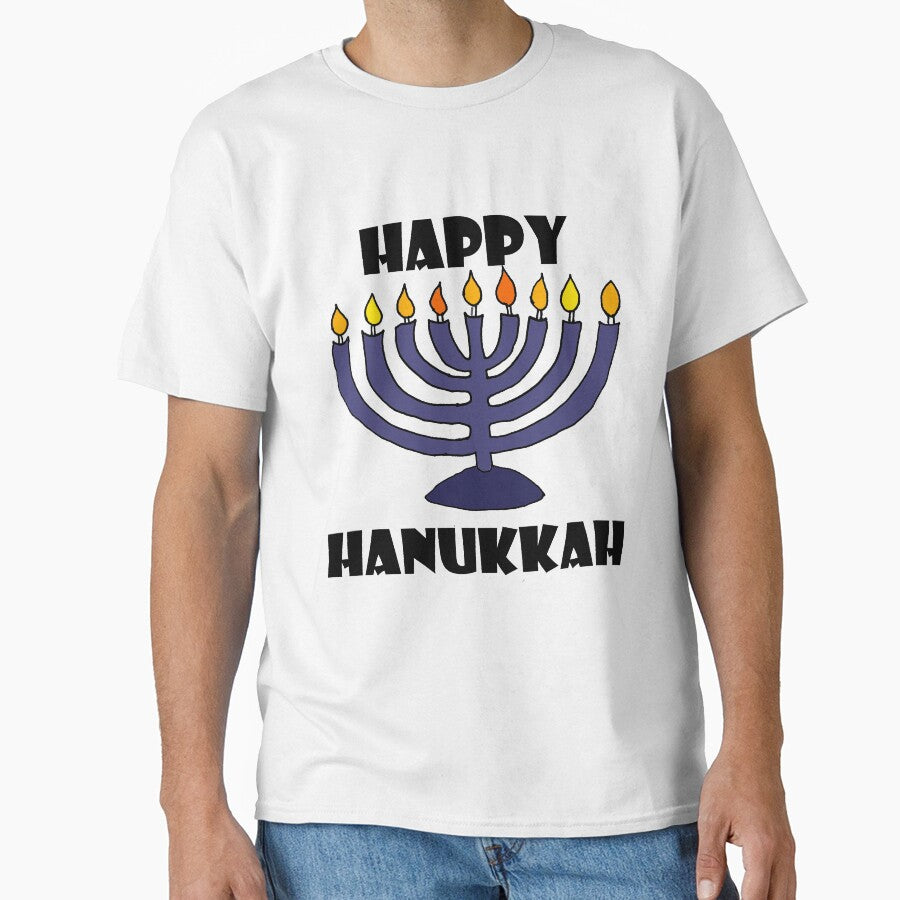 Cute Menorah Happy Hanukkah Cartoon by Nature's Fancy