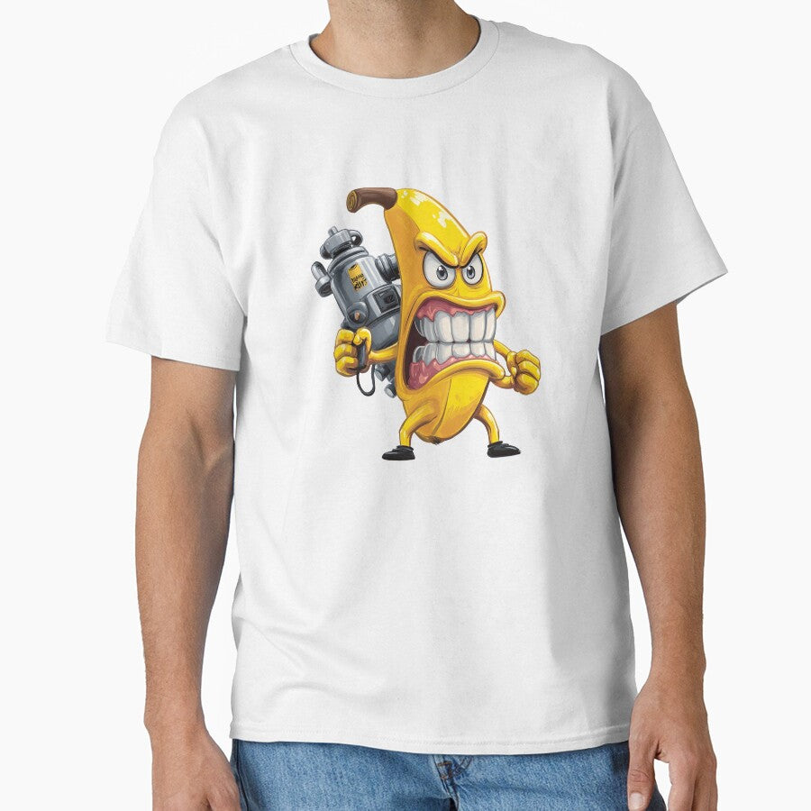 Angry Banana with Nitro Tank – Funny Cartoon Fruit with Rage and Speed by Alphakenon