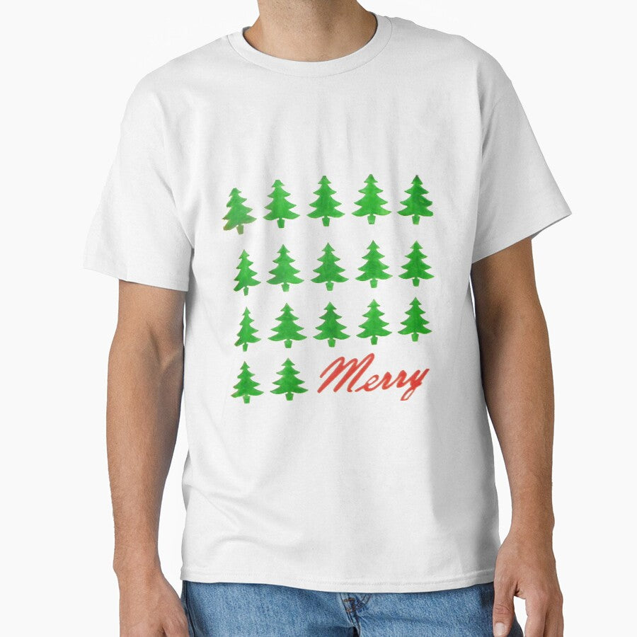 Merry with Christmas Trees by cabindog