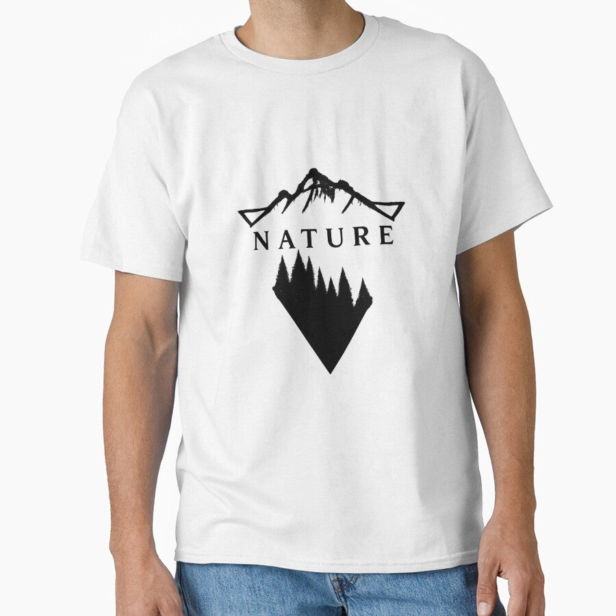 Nature Mountain & Forest Badge – Minimalist Outdoor Adventure Design by MarCinu Art