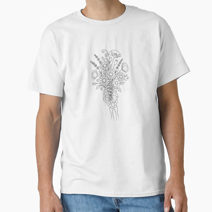 The Skeleton Hand & Wildflowers by Bal Drops