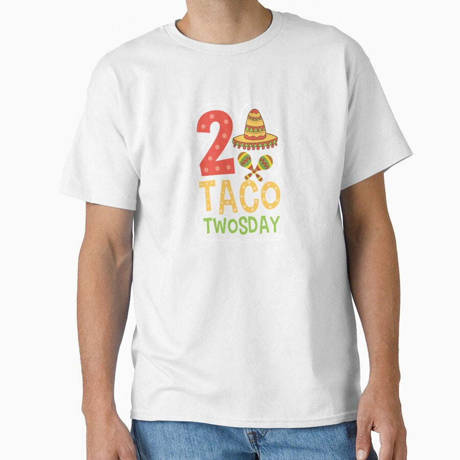 Tacos Sombrero 2 Taco Twosday Birthday Gift by haselshirt