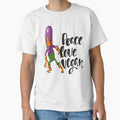 Peace Love Vegan Eggplant Hero Foodie Vegetable Superhero by ProjectX23