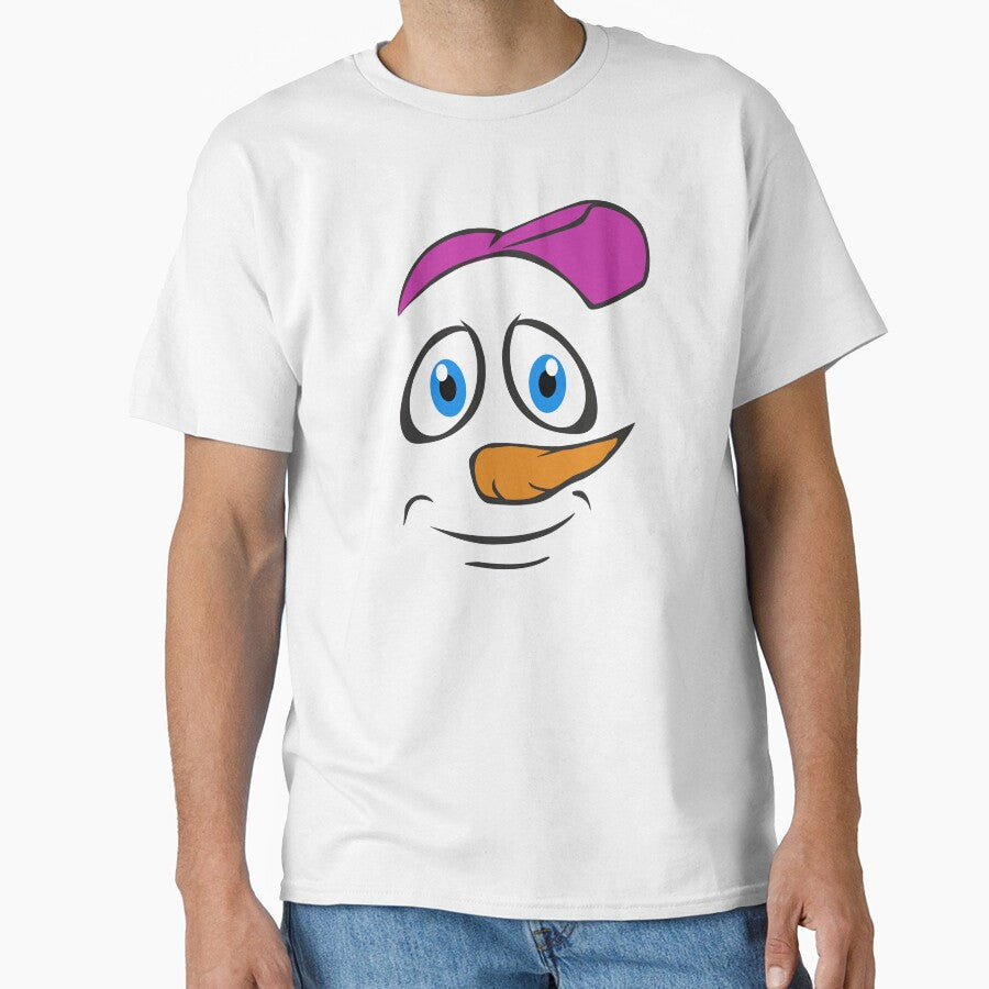 Cool Snowman Face - Christmas Snow Man Guy Meme by Digi Artworks Store