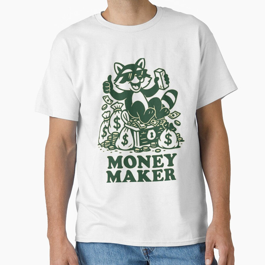 Money Maker Raccoon – Funny Rich Vibes by Ahau Designs