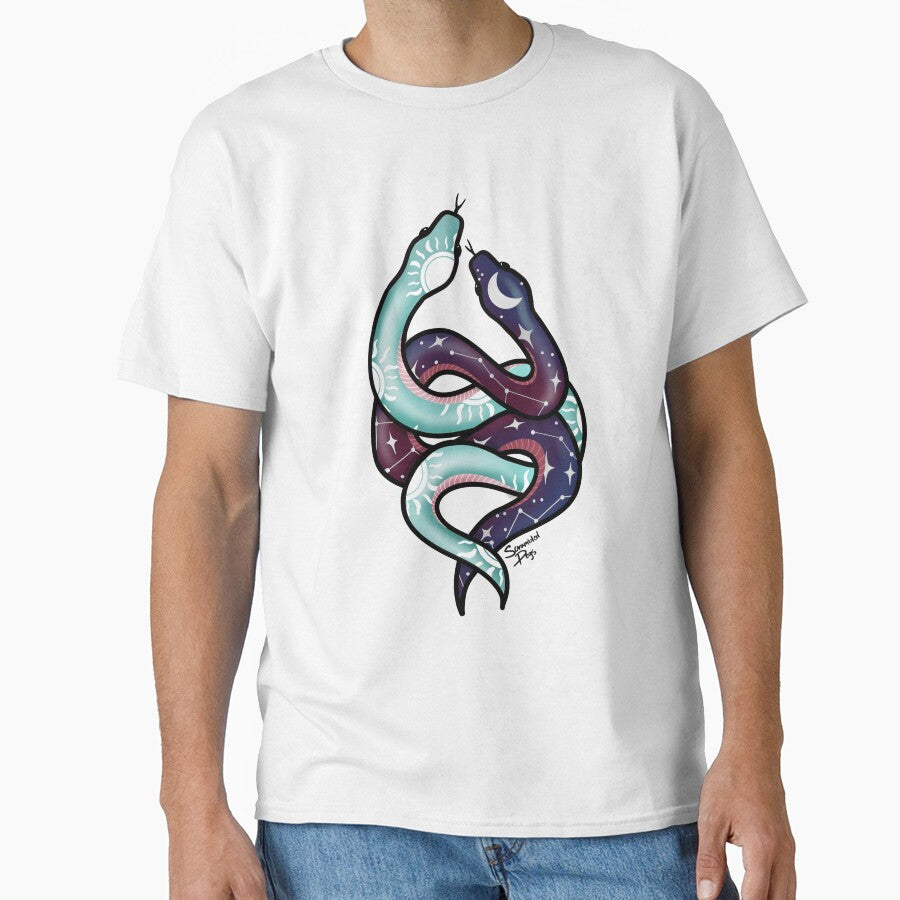 Celestial Sun and Moon Snakes by scrambledpegs