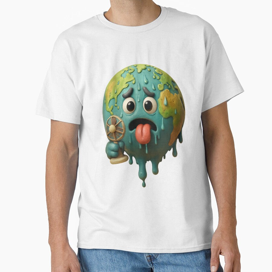 Overheated Earth with a fan by Moons Studio