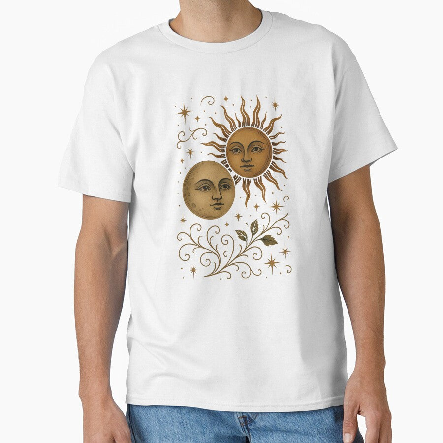 Sun & Moon Celestial Art Nouveau | Astrology Zodiac  Aesthetic Tee & Sweatshirt by TheCelestialParts