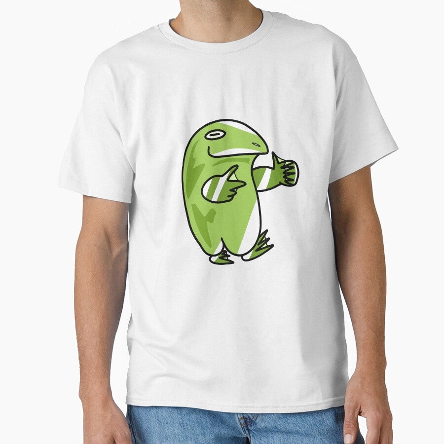 Chill Green Frog – Funny Meme Style by lunoxinfinity