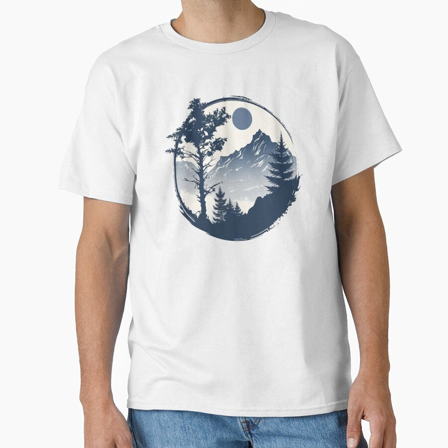 Mountain landscape in a circle by NickChe
