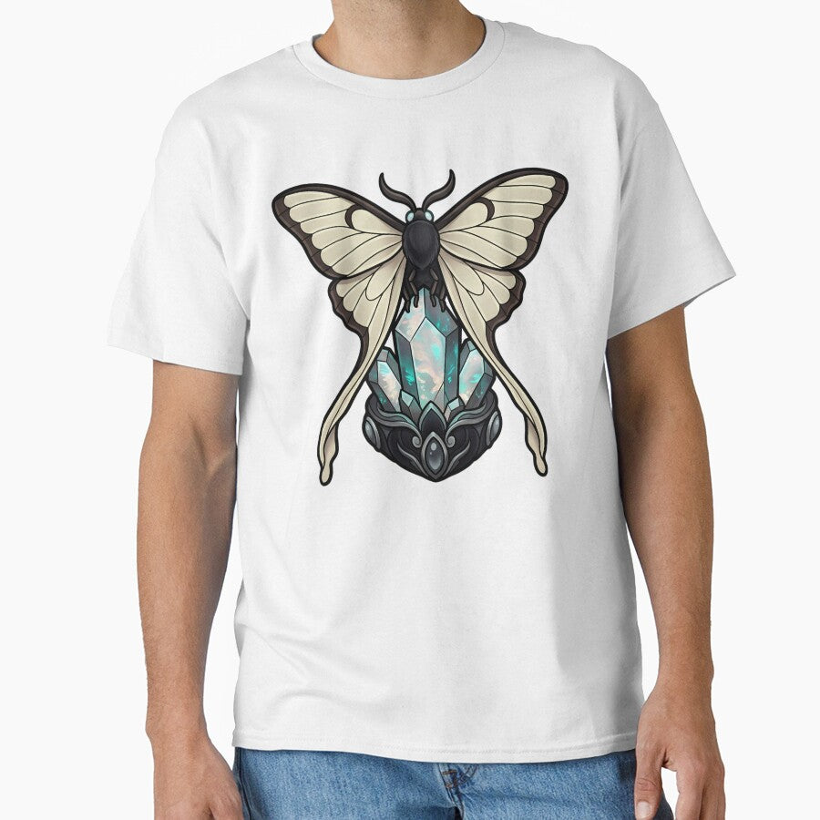 Gothic Comet Moth Black Opal Crystal by IllumeInk