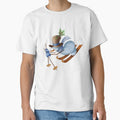 Christmas Snowman Skiing – Cute Winter Holiday Character Illustration by Ms. Iryna