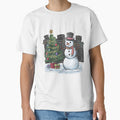 Joyful Happy Snowman with Festive Cheer - Winter Holiday by XquisiteFashion