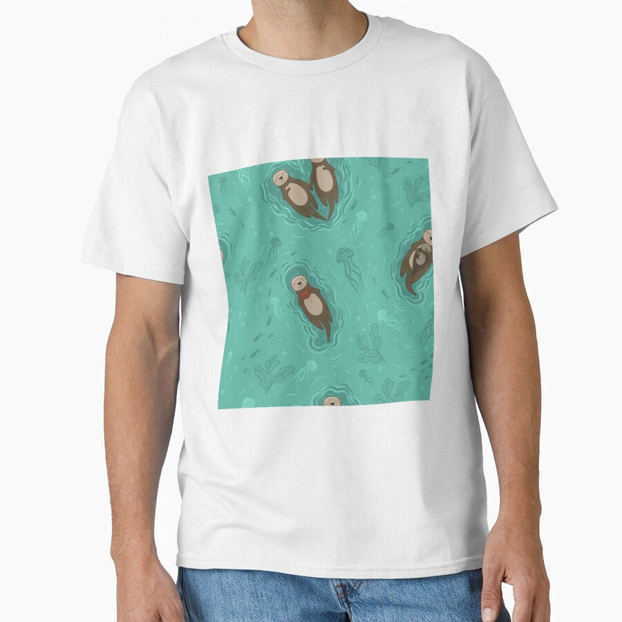 Otters In Love Floating Jelly Fish by AletacStore