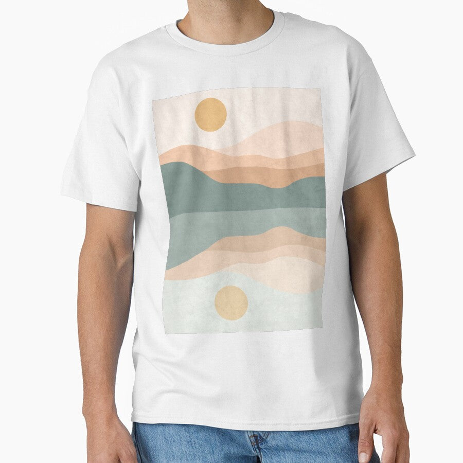 Mountain Mid Century Modern Boho Japandi by MnmlArt