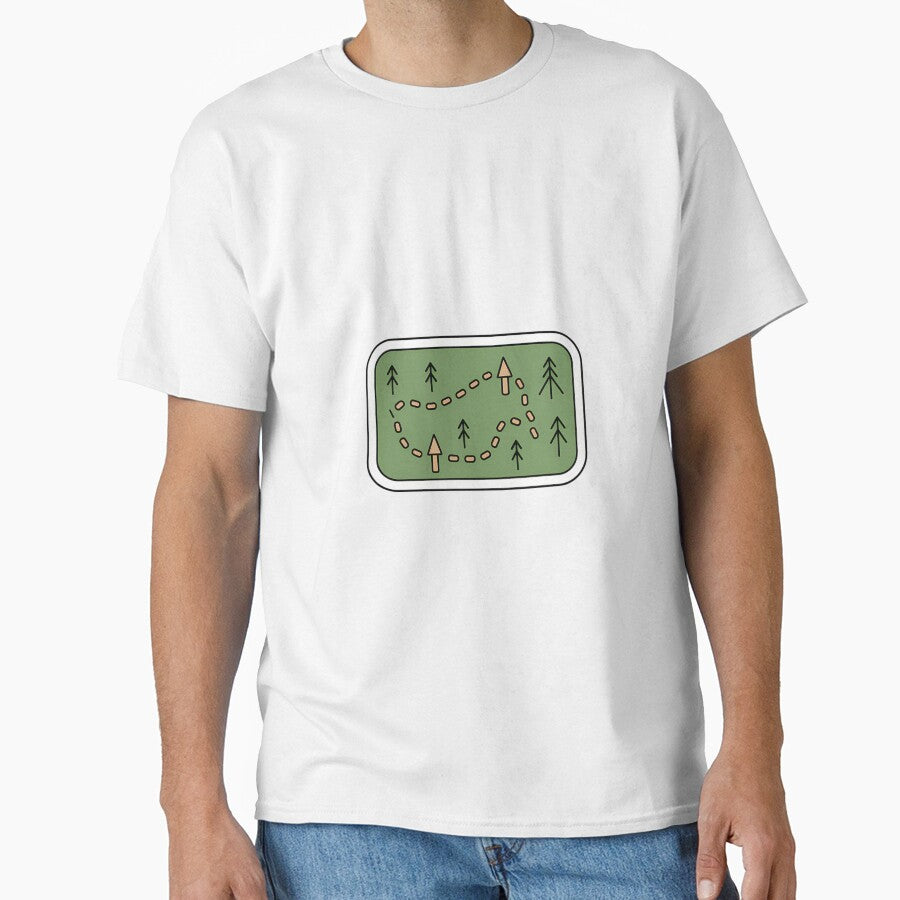 Minimalist Trail Map for Hikers by NiftyWrx