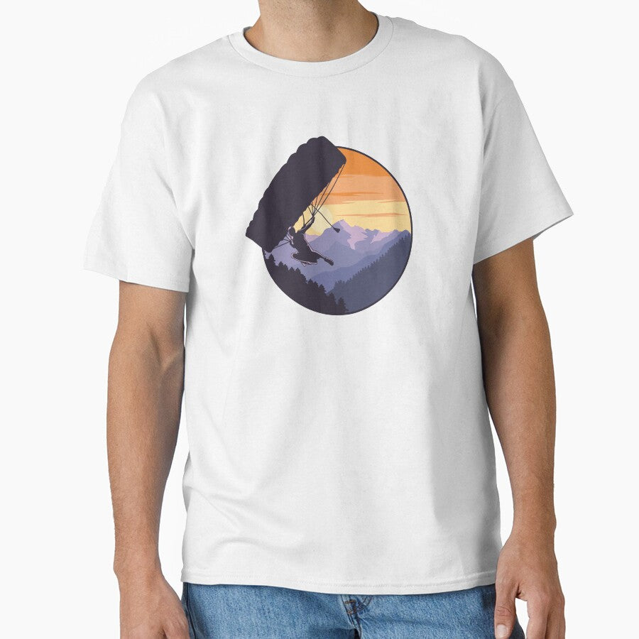 Skydiving Parachute With Mountain Background by OnlyPrint20