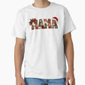 Christmas Mama Plaid Cozy Holiday Vintage Christmas Mom Design by LandFinStudio