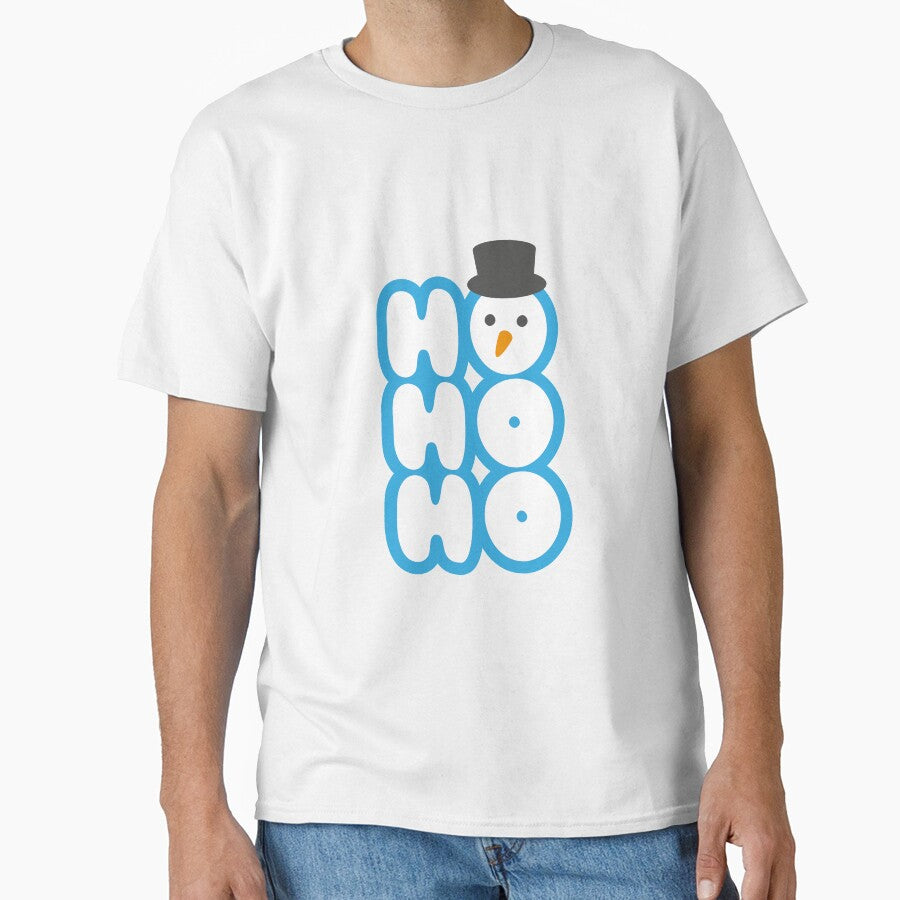 Ho Ho Ho Cartoon Christmas Snowman Design by Rodney's Marketplace