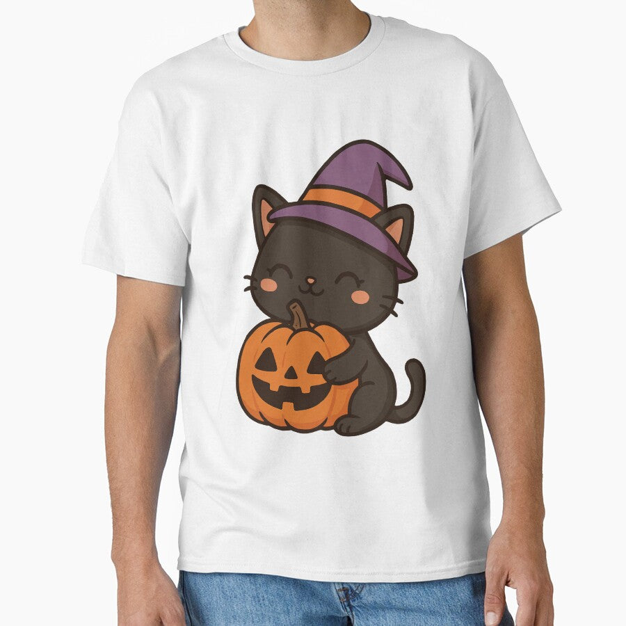 Cute cat hugging pumpkin by Lichtisign