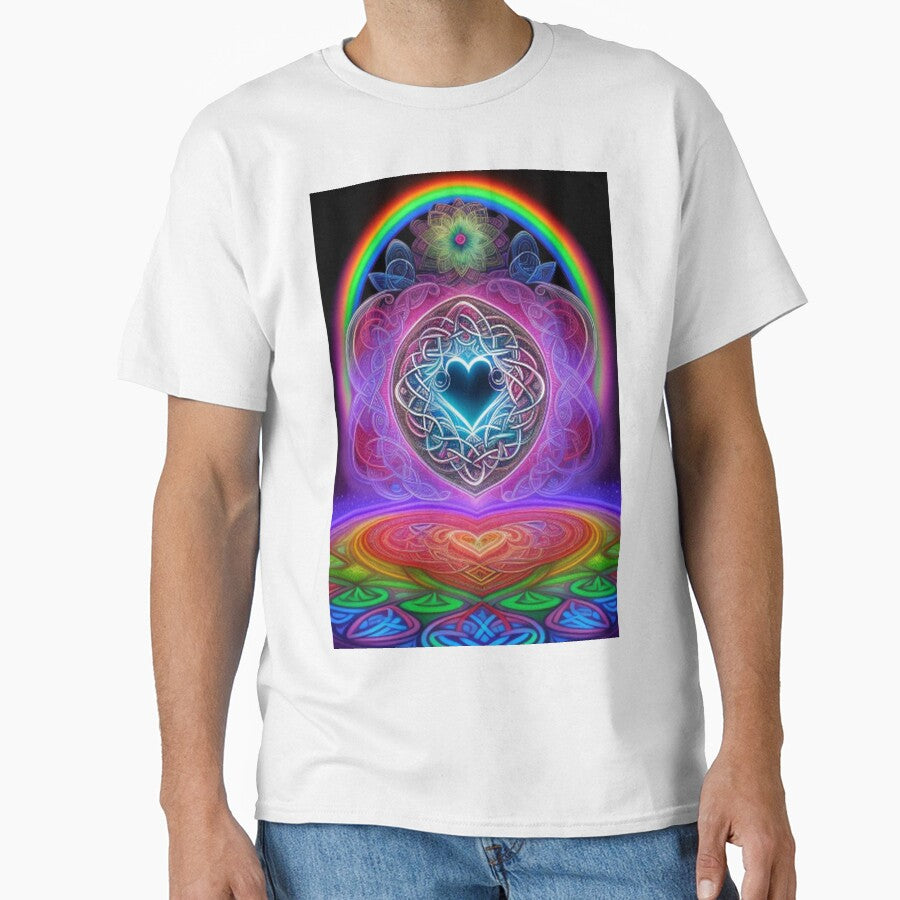 Colorful Abstract Sacred Geometry Hearts by TheDarkWardrobe