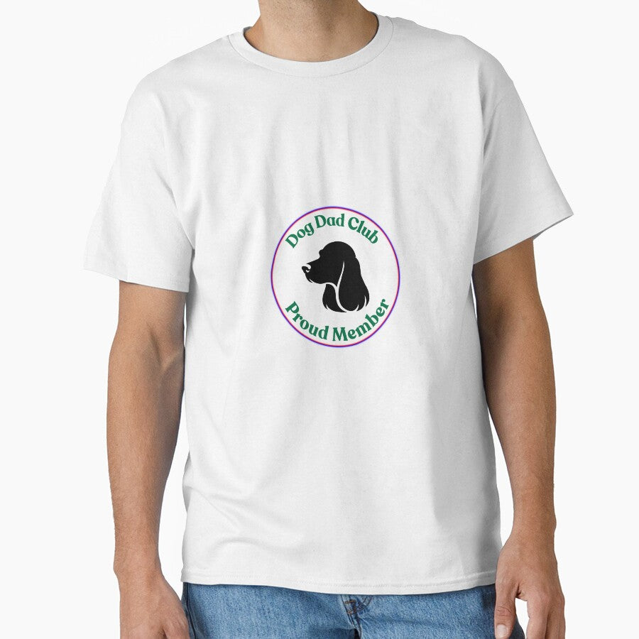 Dog Dad Club Proud Member Badge Shirt Funny Dog Dad Gift by Refinedpaws
