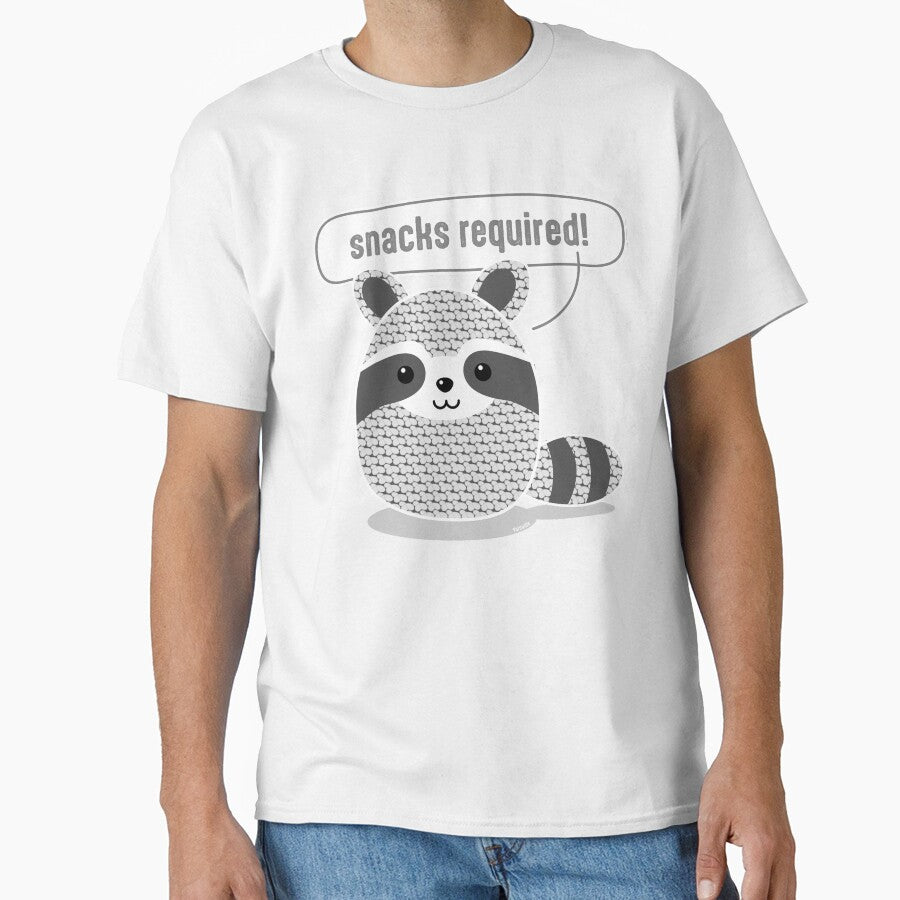 Snacks Required — Cute Kawaii Raccoon Lover Gift | Yarnville by Lollee-me