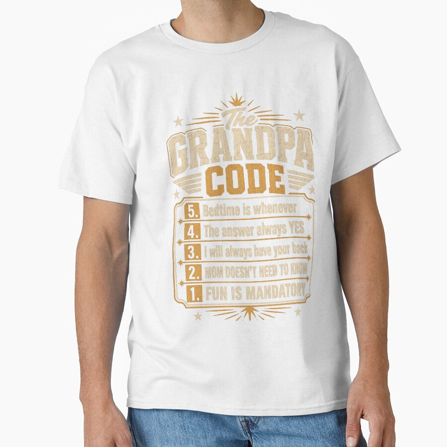 The Grandpa Code Funny Grandfather Rules by JMDesignHub