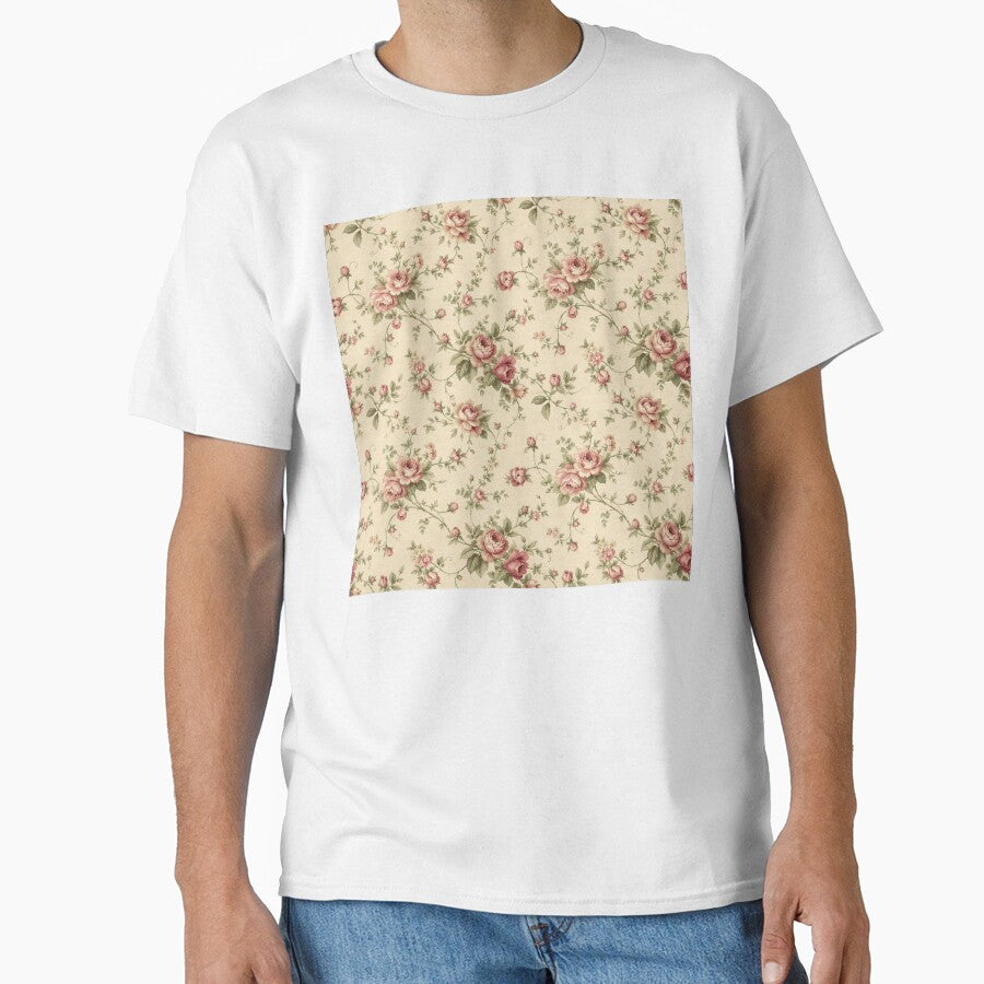 Vintage Rose Floral Print by PureVintageLove