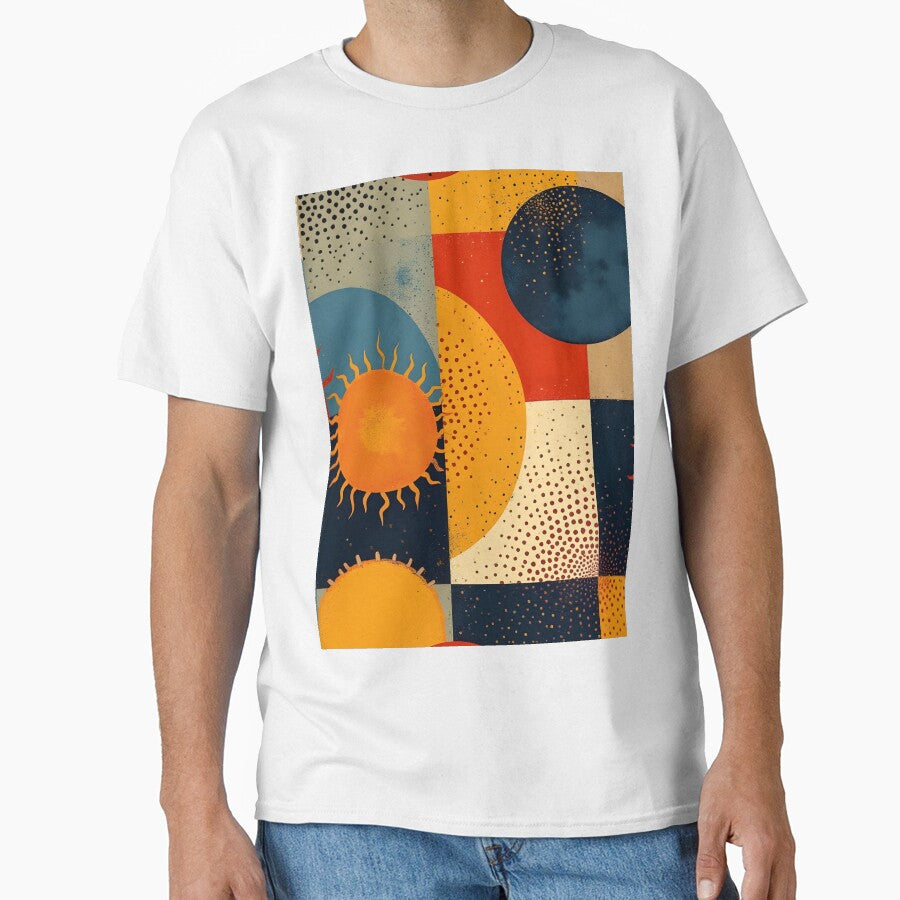 Solar Rhythm – Bauhaus Pop Art Sun, Moon, Celestial by WhimsicalThredz