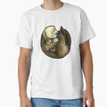 Sea otter and baby by animalartbyjess