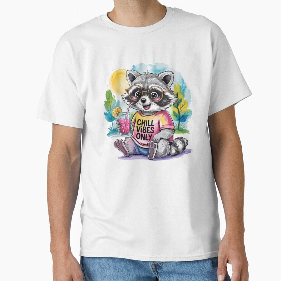 Chill Vibes Raccoon by NicolasGlowArt