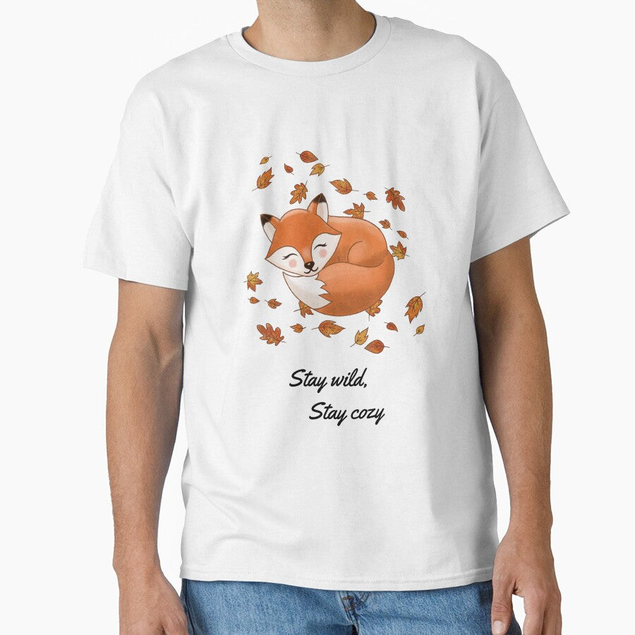 Stay wild stay cozy fox design by Saratheredhead