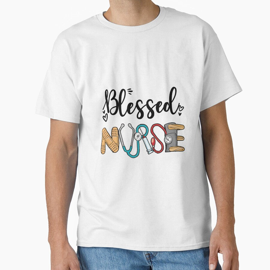 Blessed Nurse Hand Drawing by VickyCloset
