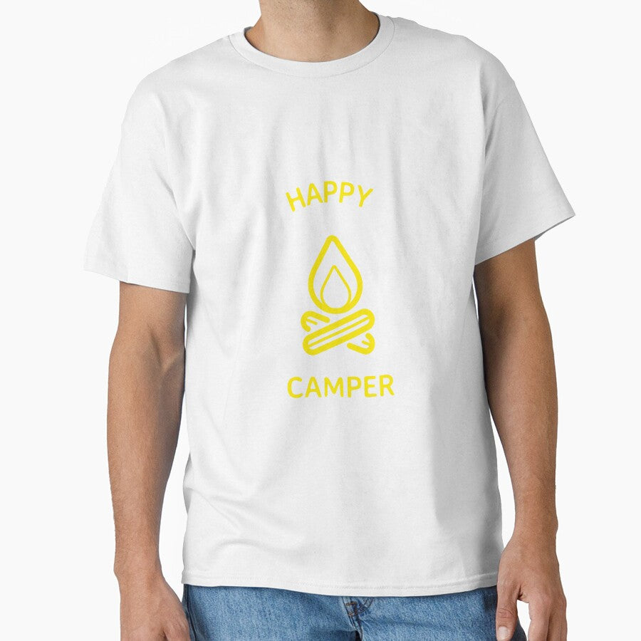 HAPPY CAMPER kayak camping tshirt by SabalTees