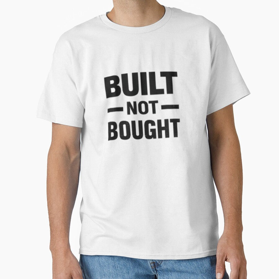 Built Not Bought Gym Motivation Quote by MoodThread